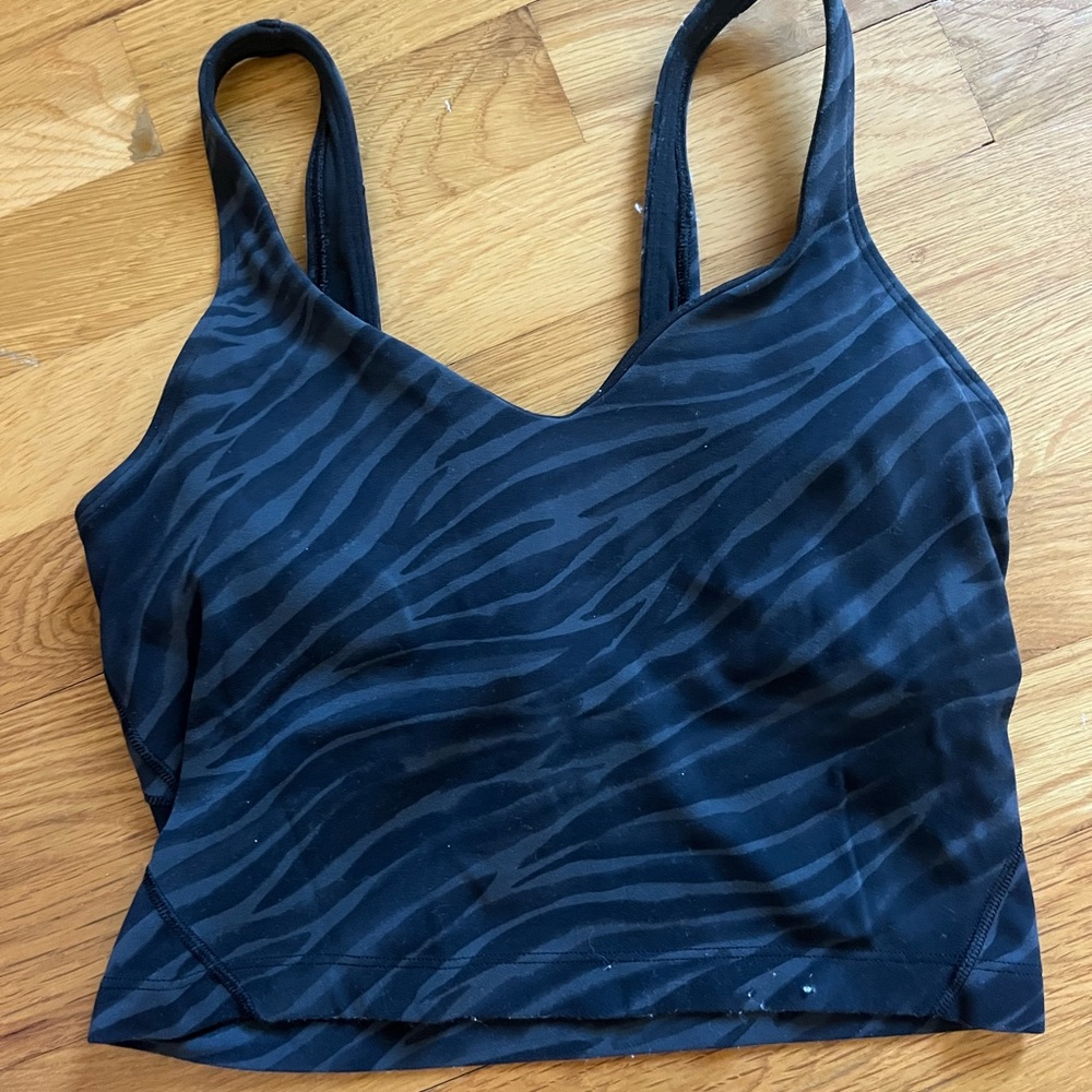 Lululemon Athletica Black Zebra Align Tank Top